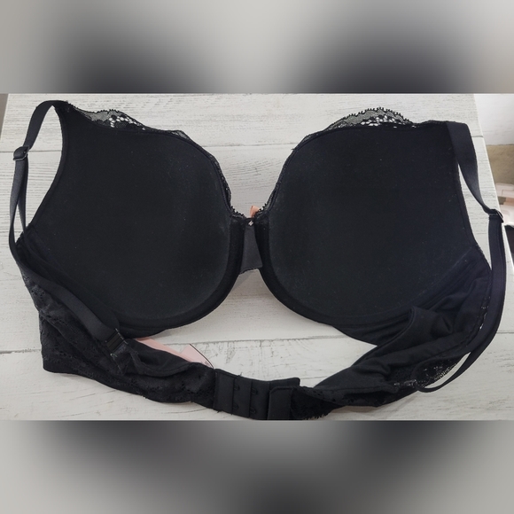Victoria's Secret Body By Victoria Perfect Shape Bra, Lace Black, Size 36D - Picture 2 of 5